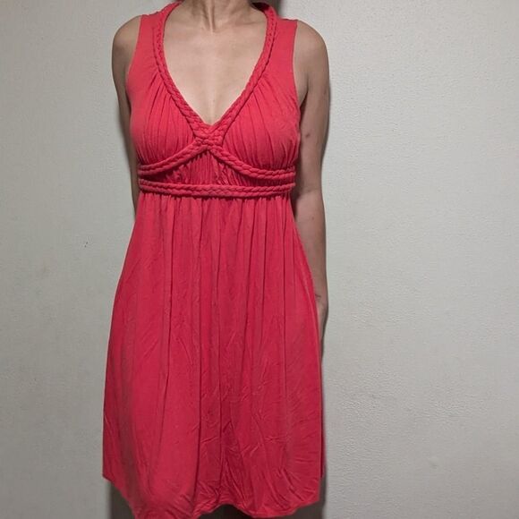 Vintage Max Studio Women's Burnt Orange Dress - Picture 2 of 8